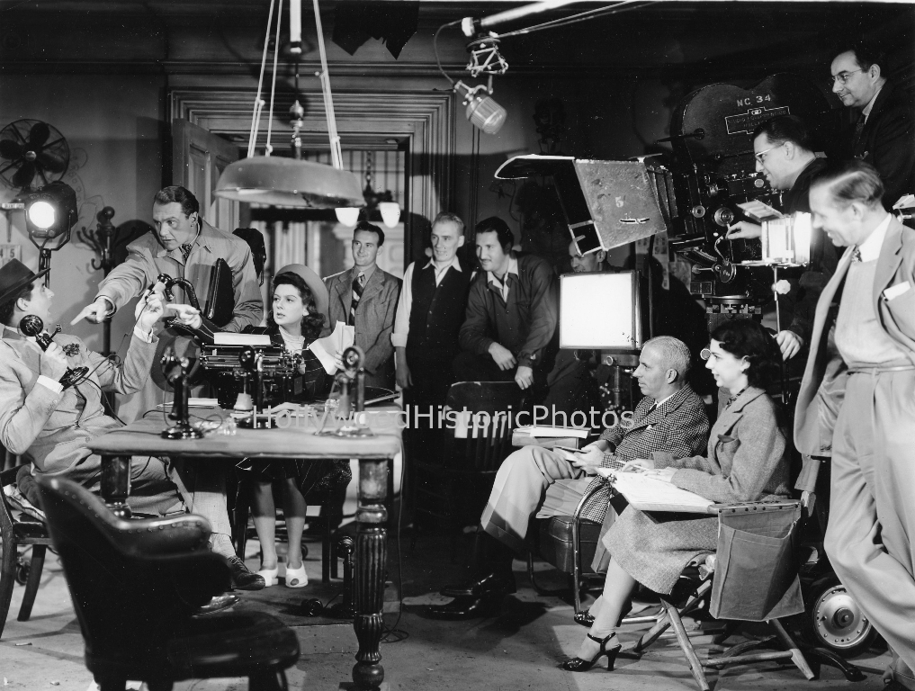 His Girl Friday with R Russell C Grant Bellamy Hawks 1940.jpg